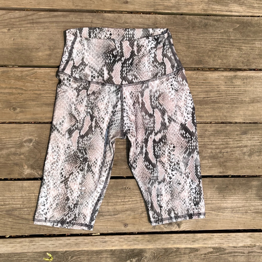 Snake Print Bike Shorts
